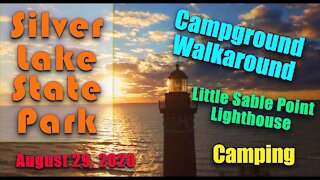 Camping Silver Lake State Park | Walking the Loop | Playground | Little Sable Point Lighthouse