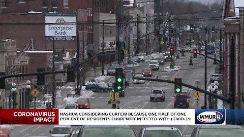 Nashua NH Officials Meet Dec 14 to Decide on 9:30pm COVID Curfew Because .55% of Residents Have It