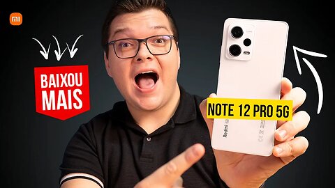 Preço CAIU! Redmi Note 12 PRO 5G ta BOMBANDO e mais BARATO ainda!