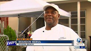 Evacuees from Bahamas served meal