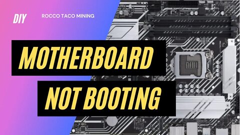 Motherboard will not boot (POST)