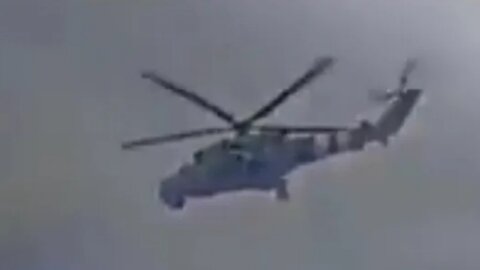 🔴 Russian War In Ukraine - Ukrainian MI-24 Hind Helicopter Unleashes Rocket Strike On Russian Troops