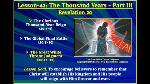 Revelation Lesson-43: The Thousand Years - Part III