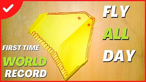 How to make the Paper Airplane for flight time | Make a Paper Airplane for Flight Time!
