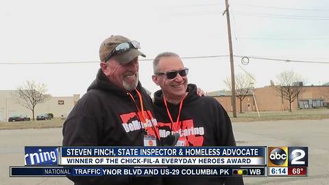 Steven Finch is the March 2018 winner of the ABC2/Chick-fil-A Everyday Heroes award