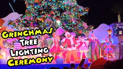Grinchmas Tree Lighting Ceremony Universal Studios Hollywood