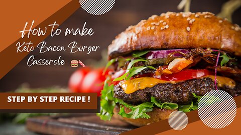 Keto Bacon Burger Casserole Recipe! 🍔🥓 A Beginner's Receipt to Ketosis