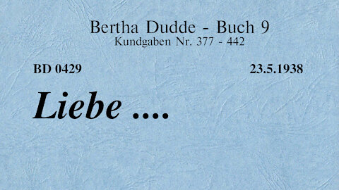 BD 0429 - LIEBE ....