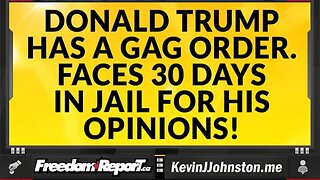 DONALD J TRUMP FACES 30 DAYS IN JAIL...