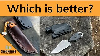 Kydex vs. Leather: Which is Better? | Shed Knives #shedknives