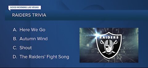 Good Morning Las Vegas Raiders trivia!