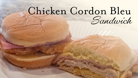 Chicken Cordon Bleu Sandwich Recipe | Dine with Dad