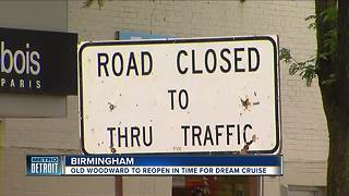 Construction almost done on Old Woodward Avenue in Birmingham