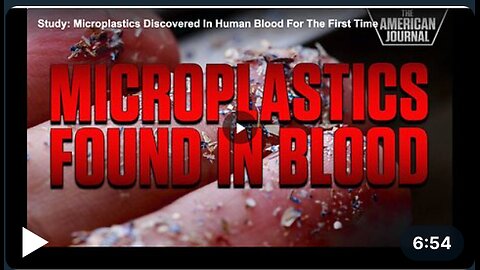 Study on microplastics discovered in human blood