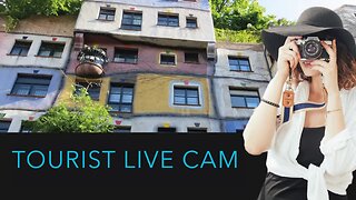 TOURISTS LIVE IN VIENNA April 10th 2023 @ 1OO 🌊🏡 #asmr #vienna #tourism #live #austria #webcam