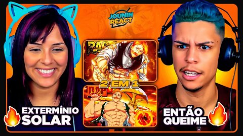 2 EM 1 - Rap do Escanor | TK RAPS e VG BEATS | [React em Casal] 🔥