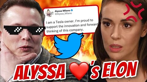 Alyssa Milano EXPOSED - Years of Tweets PRAISING Elon Musk Reveals INSANE Leftist Hypocrisy