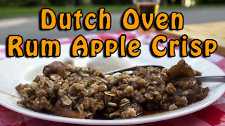 Dutch Oven Rum Apple Crisp