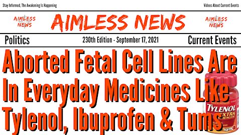 Aborted Fetal Cell Lines Are In Everyday Medicines Like Tylenol, Ibuprofen & Tums