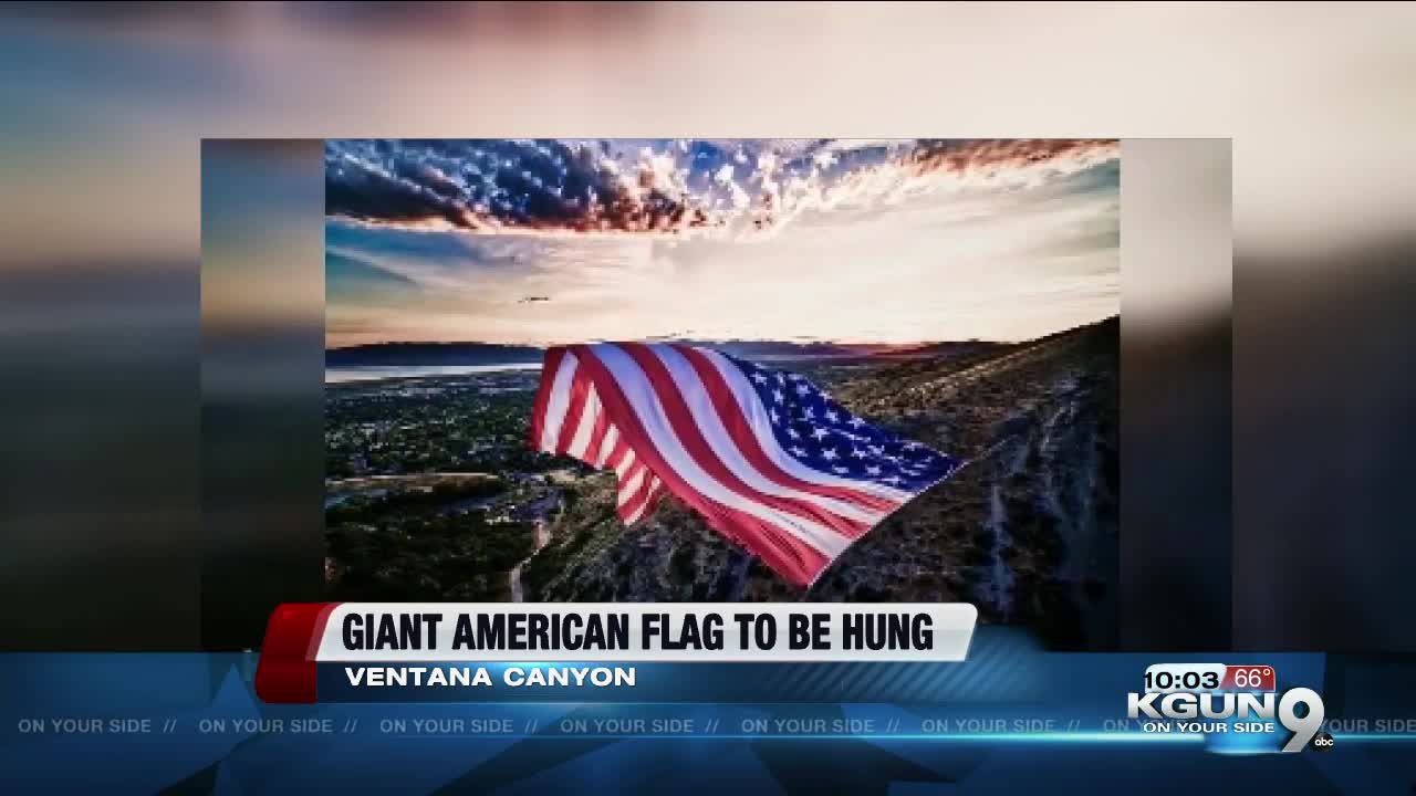 Massive American flag to fly inside Ventana Canyon