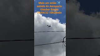 Mais um avião saindo do Aeroporto Glauber Rocha 29/04/23 10h39min #bahia #vitoriadaconquista #voo