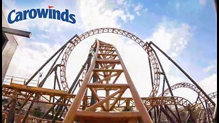 [POV] Copperhead Strike Roller Coaster - Carowinds Theme Park