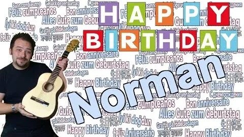 Happy Birthday, Norman! Geburtstagsgrüße an Norman