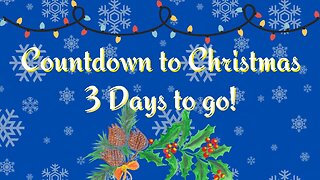 Countdown to Christmas - 3 Days to Go!