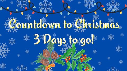 Countdown to Christmas - 3 Days to Go!