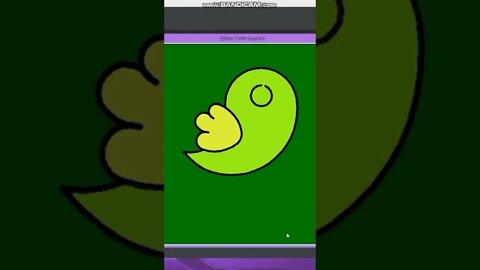 How to draw a bird in python using python-turtle