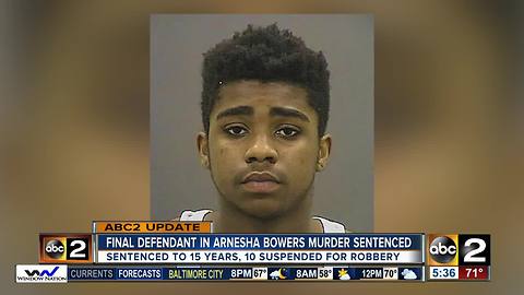 Final defendant in Arnesha Bowers murder sentenced