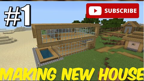 Minecraft Suvival part 1 || Making morden house