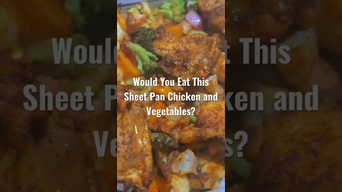 Sheet Pan Chicken and Vegetables #shorts