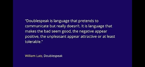 DOUBLESPEAK