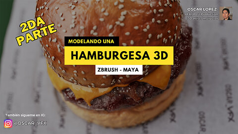 Live - Modelado Hamburguesa Parrillera 3D - Parte2 - Consumer Goods