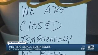 Mesa helping small businesses get back on their feet