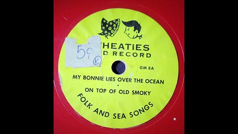 Wheaties Red Record - Folk and Sea Songs GM 8