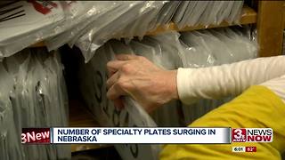 Specialty plates surge in Nebraska