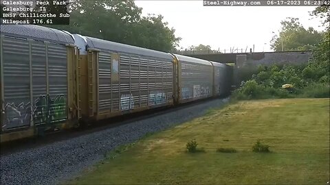 All Trains in 24 Hours at Galesburg, IL on June 17, 2023
