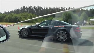 720 HP MTM Audi RS6 vs Mercedes SL65 AMG Black Series with Gustavs comments in the end if the race