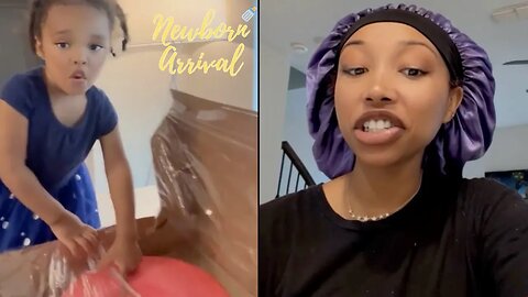 Zonnique Catches Daughter Hunter Sticking Finger In Her OMG Girlz Cake! 😱