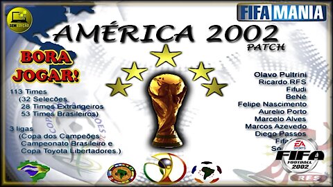 BORA JOGAR PATCH AMERICA 2002 #fifa #semedissaum #games