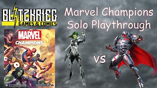 Gamora vs Ultron Marvel Champions LCG Solo Playthrough delete
