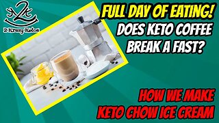 Does Keto Coffee break a fast? Rachel got a treat | Keto full day of eating