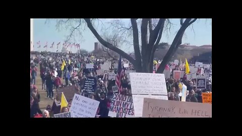 1/23/22 Richard Citizen Journalist in DC- Start of the Rally March!