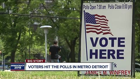 Voters hit the polls in metro Detroit for Michigan primary
