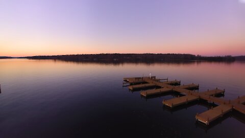 Drone footage of Lake Anna VA