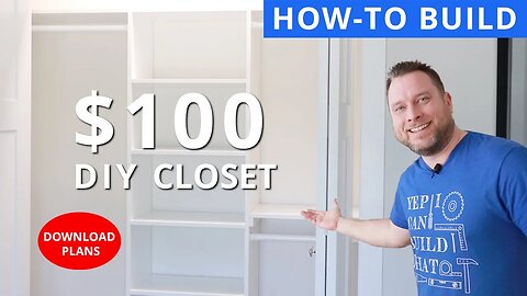 DIY Bedroom Closet With Sheets of Plywood for $100 | DIY | Woodworking Project