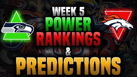 Week 5 NFL Power Rankings & Predictions