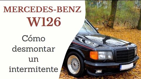Mercedes Benz W126 - Cómo quitar desmontar un intermitente tutorial